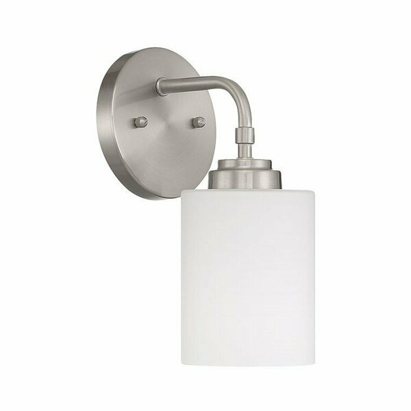 Craftmade stowe 1 Light Wall sconce in Brushed Polished Nickel 56001-BNK